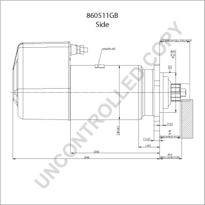 Prestolite Electric Starter 860511GB