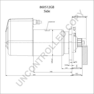 Prestolite Electric Starter 860512GB