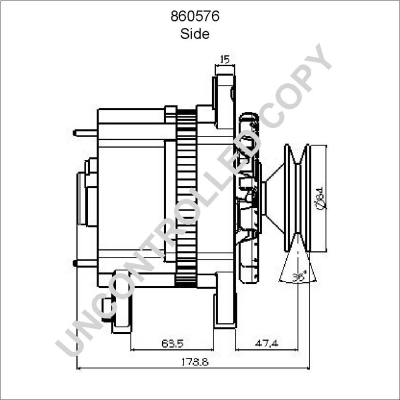 Prestolite Electric Alternator/Dynamo 860576