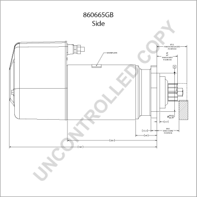 Prestolite Electric Starter 860665GB