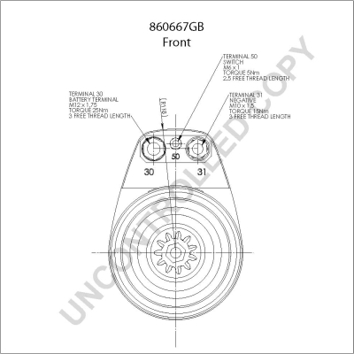 Prestolite Electric Starter 860667GB