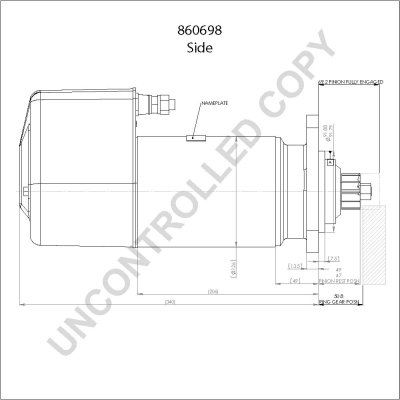 Prestolite Electric Starter 860698GB