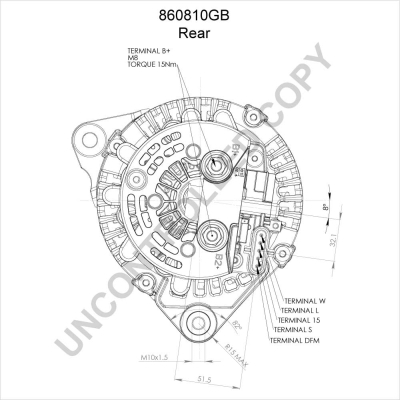 Prestolite Electric Alternator/Dynamo 860810GB