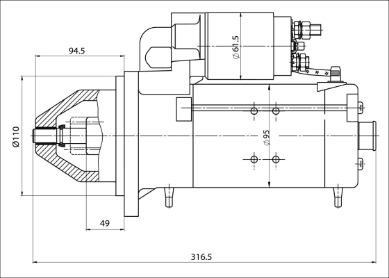 Prestolite Electric Starter 861035