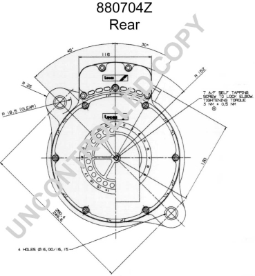 Prestolite Electric Alternator/Dynamo 880704Z