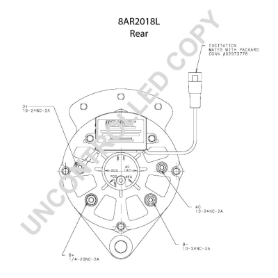 Prestolite Electric Alternator/Dynamo 8AR2018L