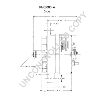 Prestolite Electric Alternator/Dynamo 8AR3080FA