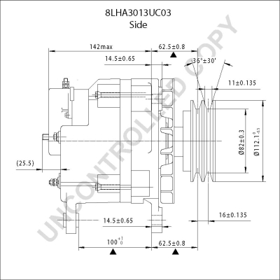 Prestolite Electric Alternator/Dynamo 8LHA3013UC03