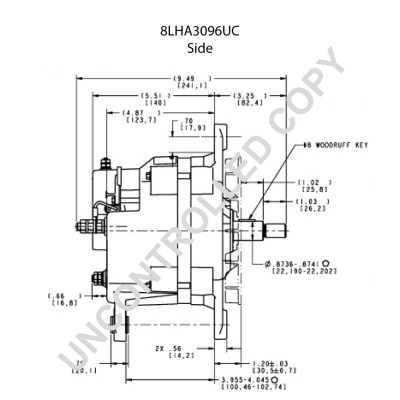 Prestolite Electric Alternator/Dynamo 8LHA3096UC