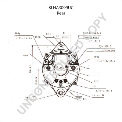 Prestolite Electric Alternator/Dynamo 8LHA3099UC