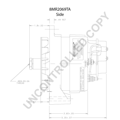 Prestolite Electric Alternator/Dynamo 8MR2069TA