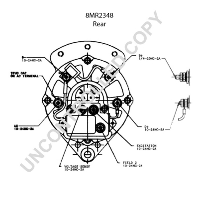 Prestolite Electric Alternator/Dynamo 8MR2348