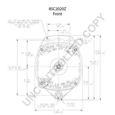 Prestolite Electric Alternator/Dynamo 8SC2020Z