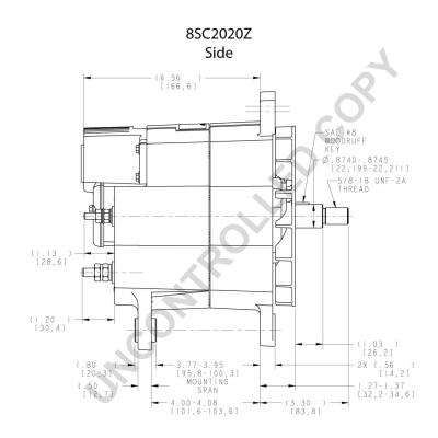 Prestolite Electric Alternator/Dynamo 8SC2020Z