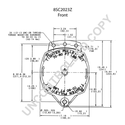 Prestolite Electric Alternator/Dynamo 8SC2023Z