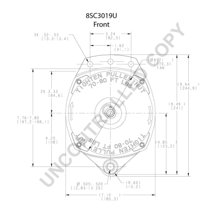 Prestolite Electric Alternator/Dynamo 8SC3019U