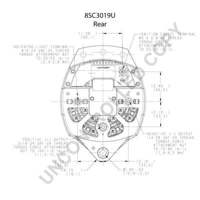 Prestolite Electric Alternator/Dynamo 8SC3019U