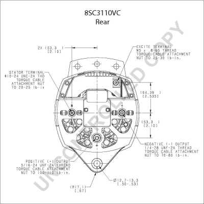 Prestolite Electric Alternator/Dynamo 8SC3110VC