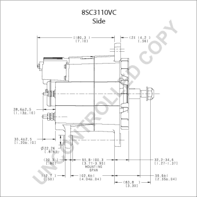 Prestolite Electric Alternator/Dynamo 8SC3110VC