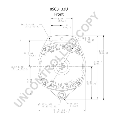 Prestolite Electric Alternator/Dynamo 8SC3133U