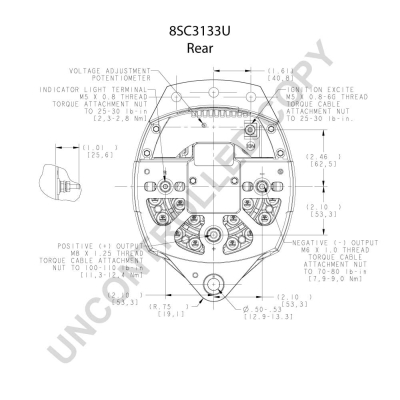 Prestolite Electric Alternator/Dynamo 8SC3133U