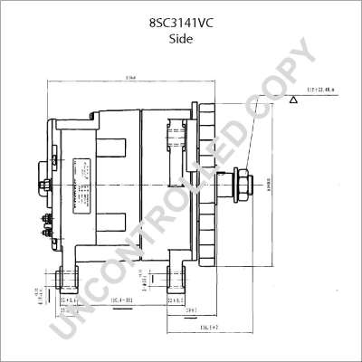 Prestolite Electric Alternator/Dynamo 8SC3141VC