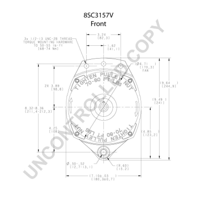 Prestolite Electric Alternator/Dynamo 8SC3157V