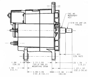 Prestolite Electric Alternator/Dynamo 8SC3200V