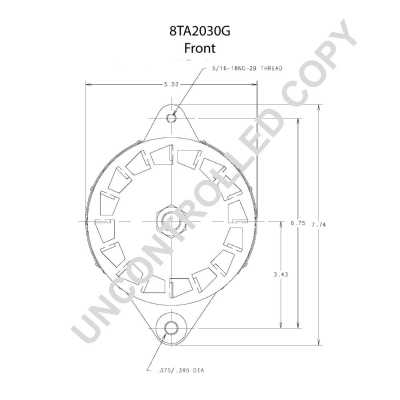 Prestolite Electric Alternator/Dynamo 8TA2030G