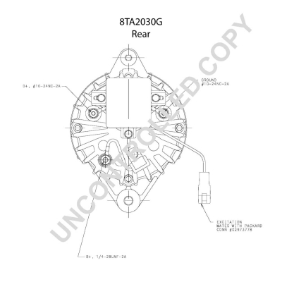 Prestolite Electric Alternator/Dynamo 8TA2030G