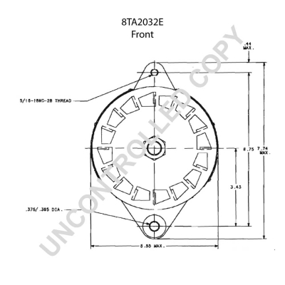 Prestolite Electric Alternator/Dynamo 8TA2032E