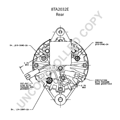 Prestolite Electric Alternator/Dynamo 8TA2032E