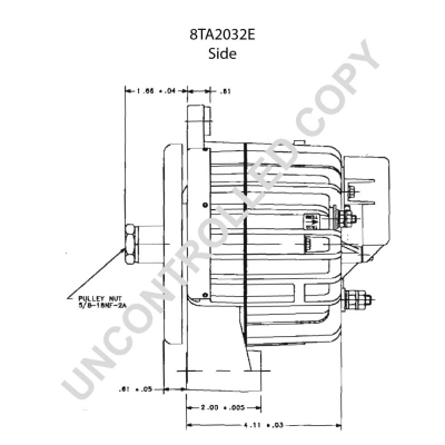 Prestolite Electric Alternator/Dynamo 8TA2032E