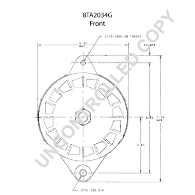 Prestolite Electric Alternator/Dynamo 8TA2034G