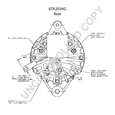 Prestolite Electric Alternator/Dynamo 8TA2034G