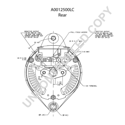 Prestolite Electric Alternator/Dynamo A0012500LC