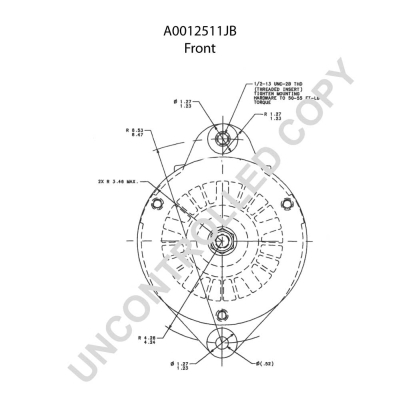 Prestolite Electric Alternator/Dynamo A0012511JB