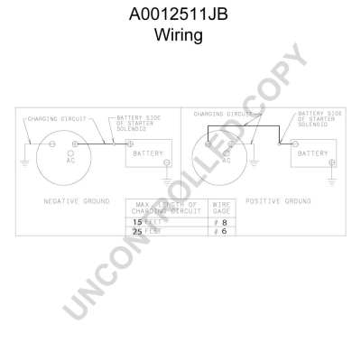 Prestolite Electric Alternator/Dynamo A0012511JB