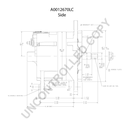 Prestolite Electric Alternator/Dynamo A0012670LC