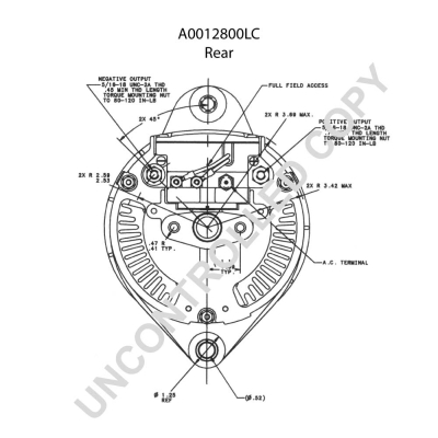 Prestolite Electric Alternator/Dynamo A0012800LC