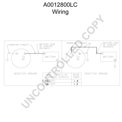 Prestolite Electric Alternator/Dynamo A0012800LC