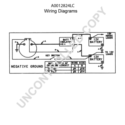 Prestolite Electric Alternator/Dynamo A0012824LC