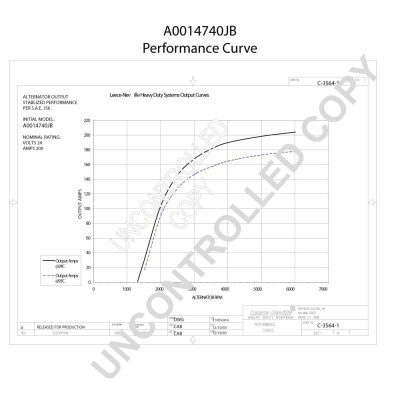 Prestolite Electric Alternator/Dynamo A0014740JB