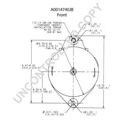 Prestolite Electric Alternator/Dynamo A0014740JB