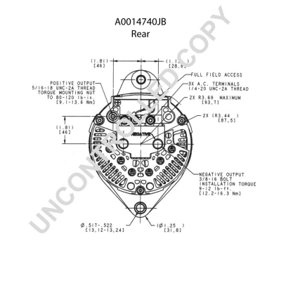 Prestolite Electric Alternator/Dynamo A0014740JB