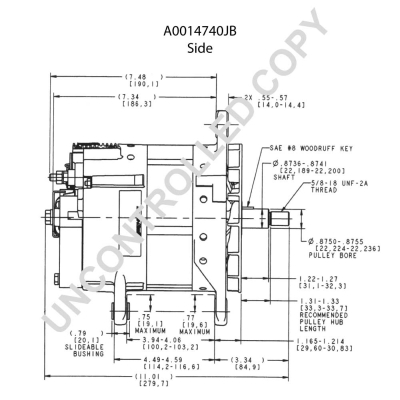 Prestolite Electric Alternator/Dynamo A0014740JB