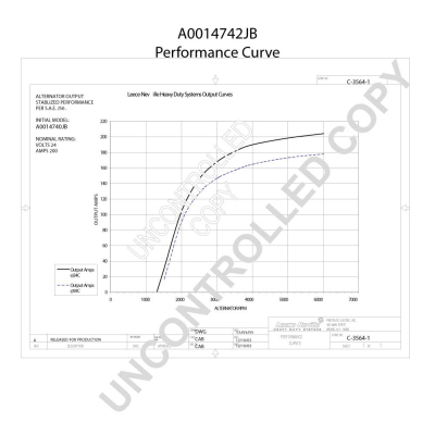 Prestolite Electric Alternator/Dynamo A0014742JB