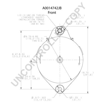 Prestolite Electric Alternator/Dynamo A0014742JB