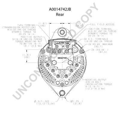 Prestolite Electric Alternator/Dynamo A0014742JB