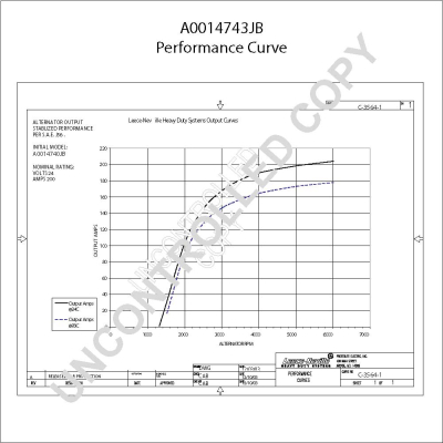 Prestolite Electric Alternator/Dynamo A0014743JB